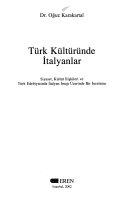 Copertina  Türk Kültüründe Italyanlar